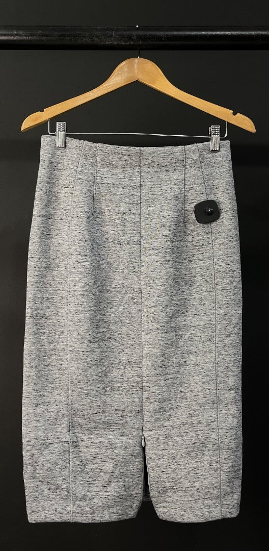 H&M Pollera Larga Gris Talle S