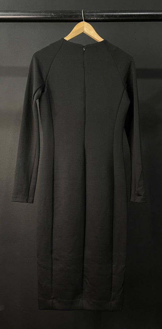 ZARA Vestido Manga Larga Negro Talle L