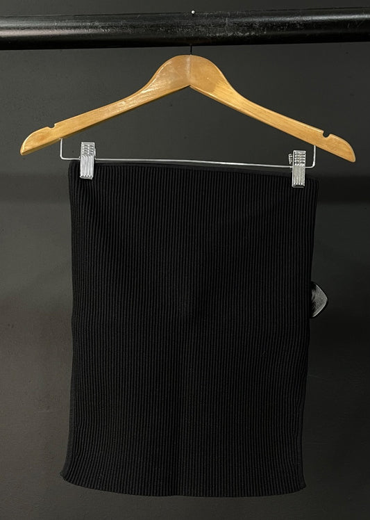 SCULPT KNIT Top Strapless Negro Talle S