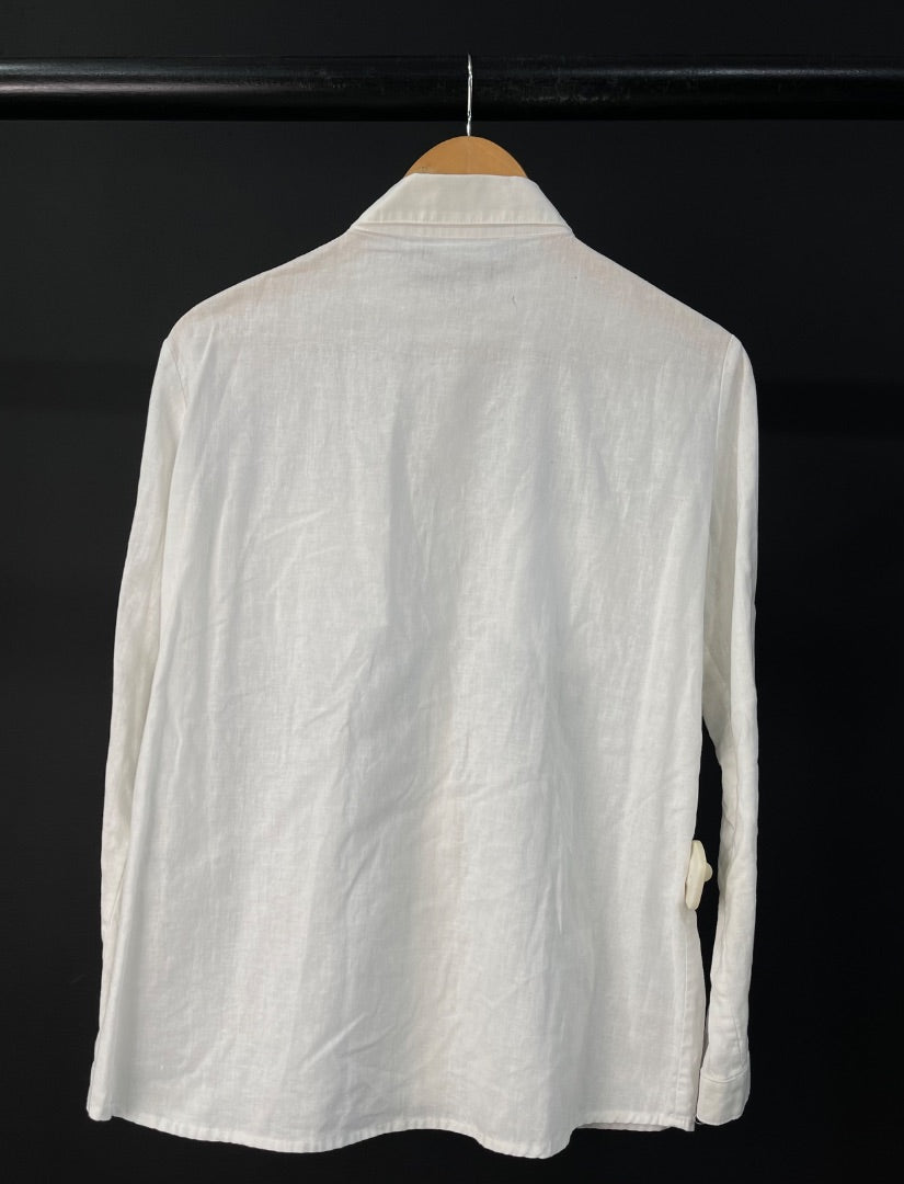 AWADA Camisa Manga Larga Blanco Talle 2