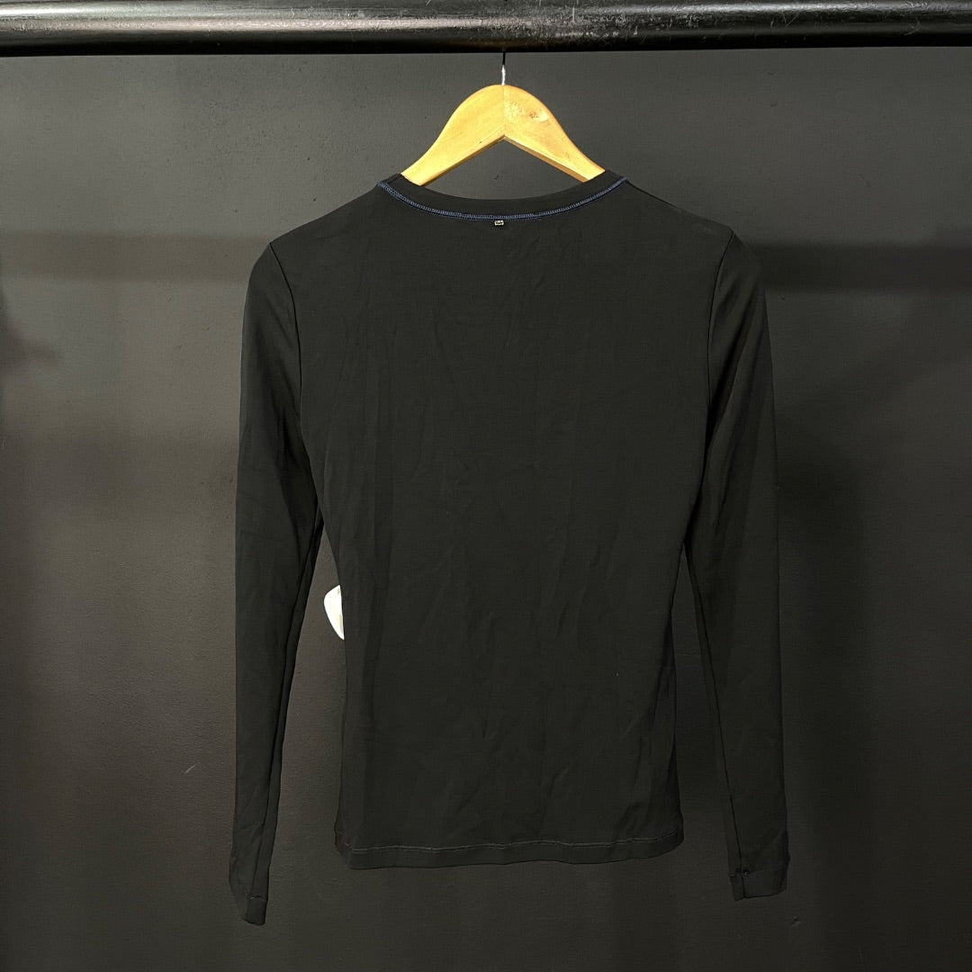 SPORTMAX Remera Manga Larga Negro Talle M