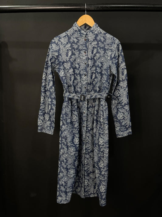 UNIQLO Vestido Manga Larga Varios  Estampado Talle S