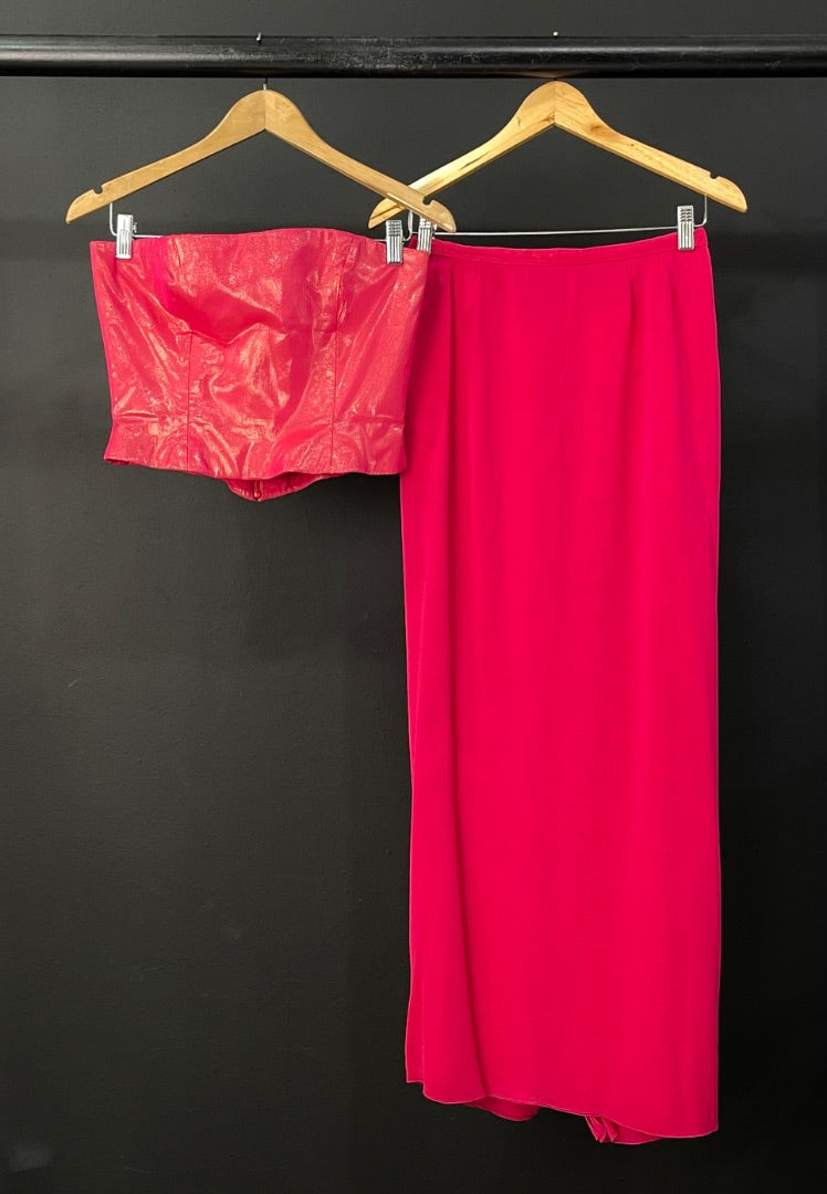 GINO BOGANI  Conjunto X2 Pollera Y Otro  Color Fucsia  Talle S
