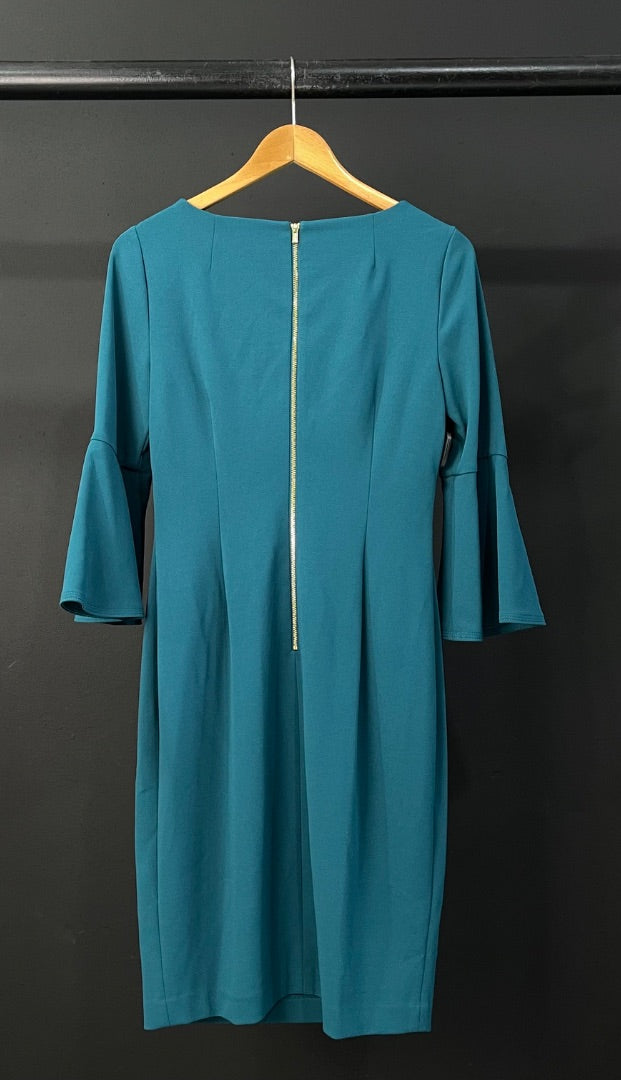 CALVIN KLEIN  Vestido  Verde  Talle 8