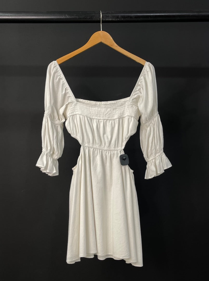 SIN MARCA  Vestido Manga Larga  Blanco  Talle S