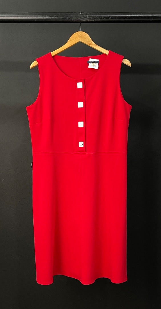 TOMMY HILFIGER  Vestido Sin Manga  Rojo  Talle 14