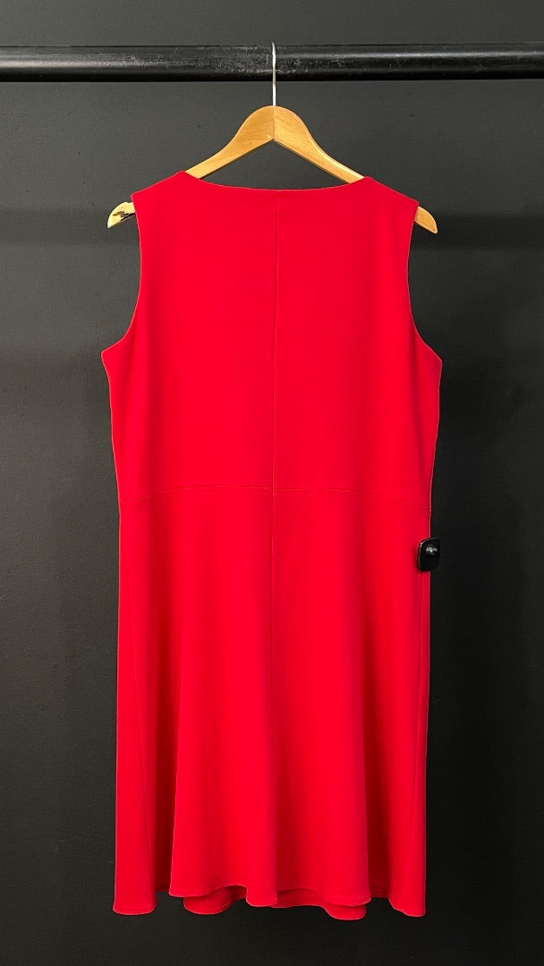TOMMY HILFIGER  Vestido Sin Manga  Rojo  Talle 14