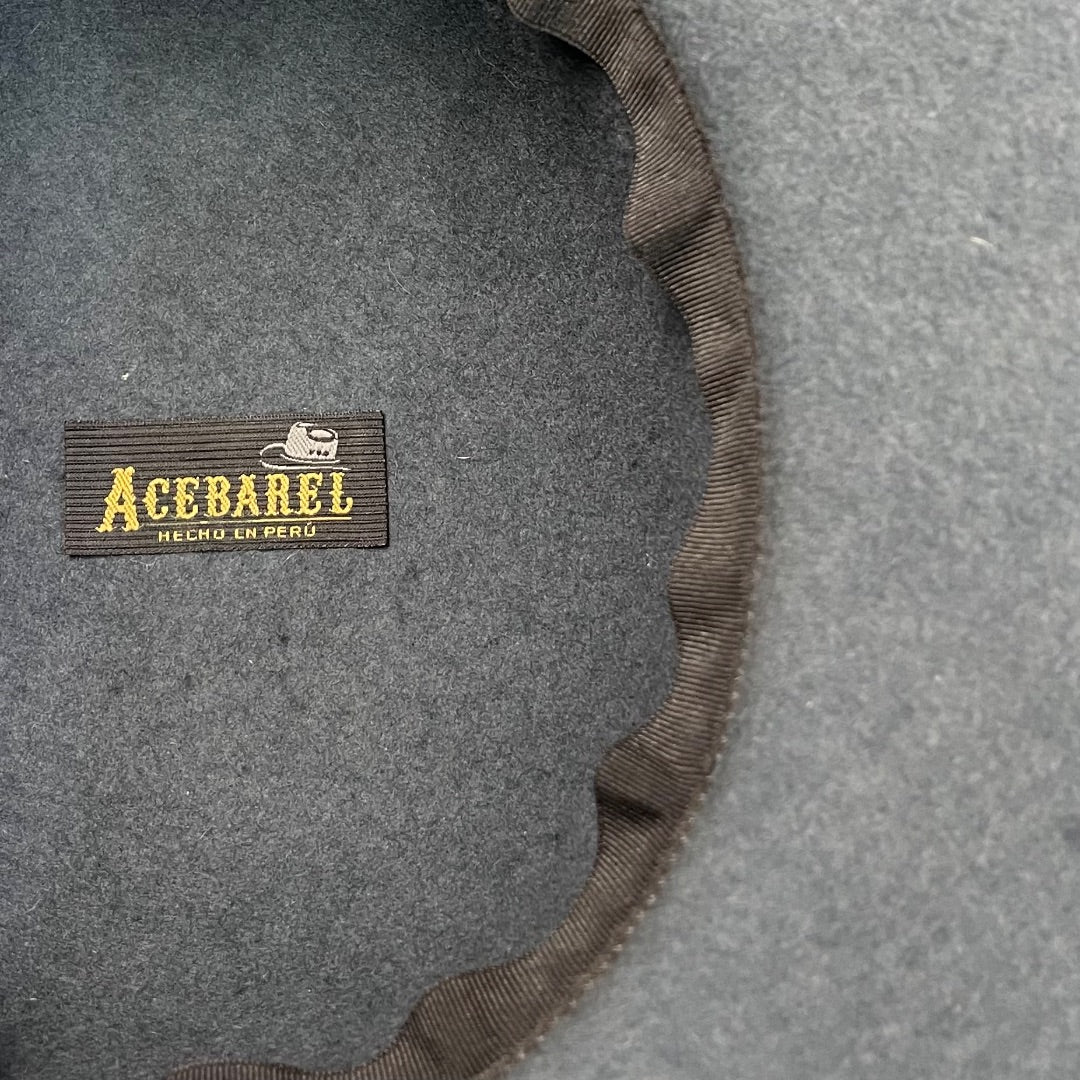 ACEBAREL Sombrero Con Ala  Gris  Talle Unico