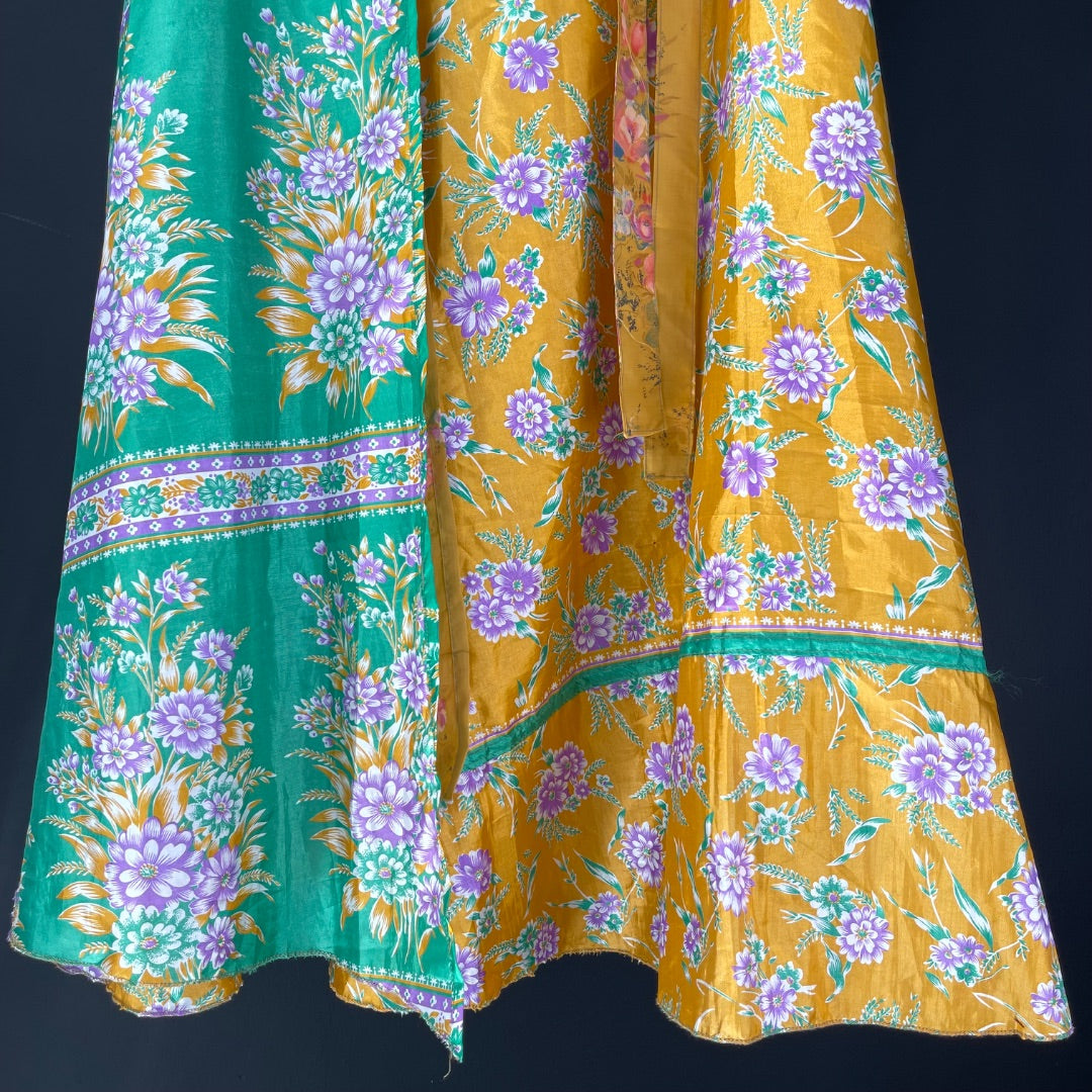 SIN MARCA Pollera Larga Varios Floral Talle Unico