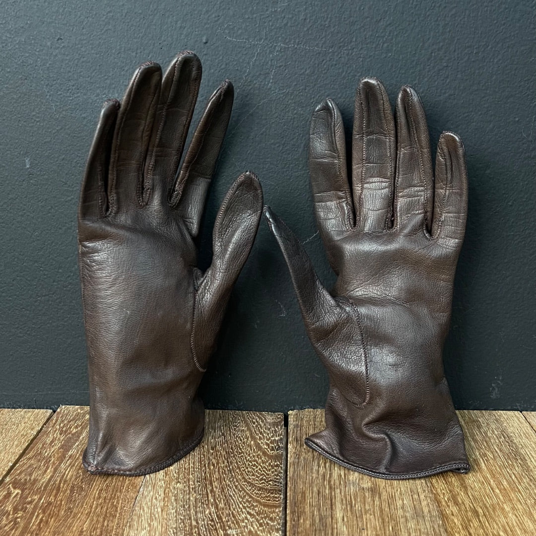 SIN MARCA Guantes Marron Talle Unico