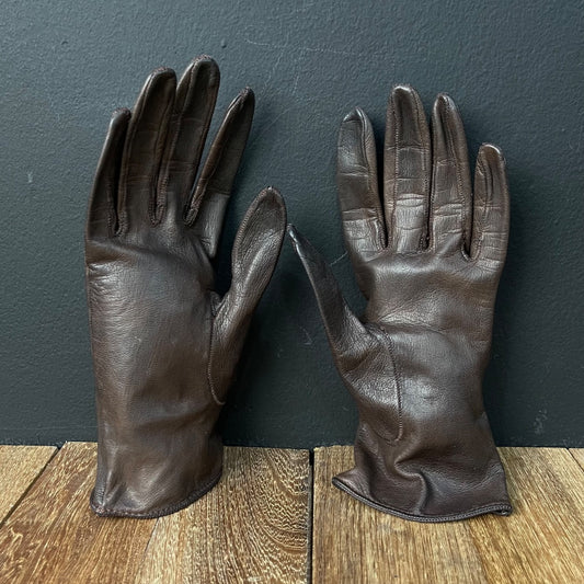 SIN MARCA Guantes Marron Talle Unico