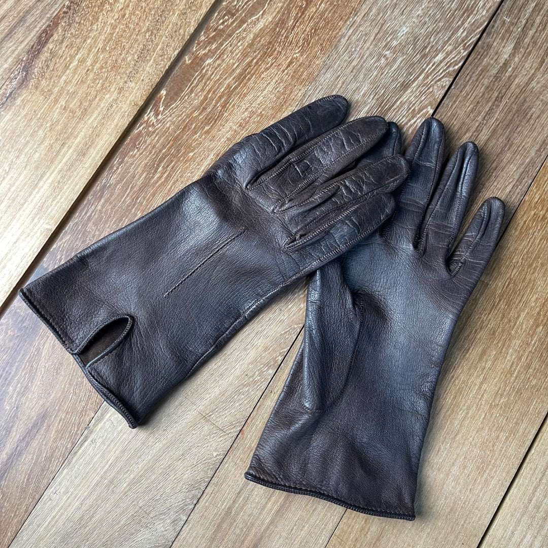 SIN MARCA Guantes Marron Talle Unico