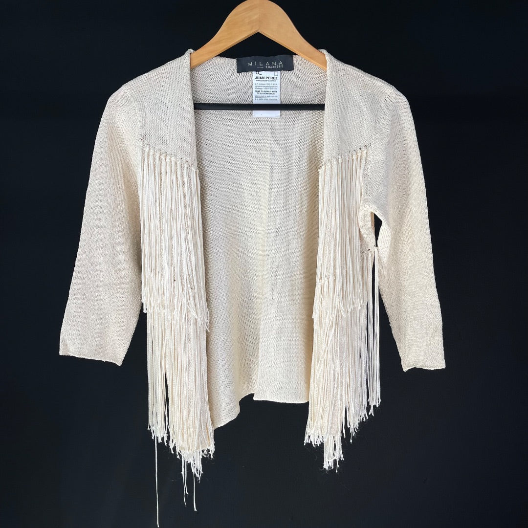 MILANA Sweater Abierto Beige Talle 1