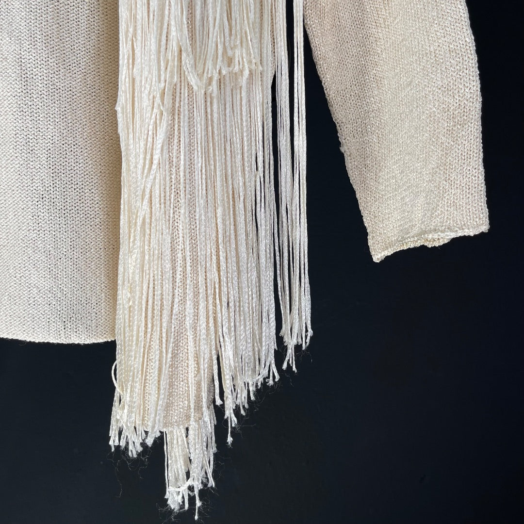 MILANA Sweater Abierto Beige Talle 1
