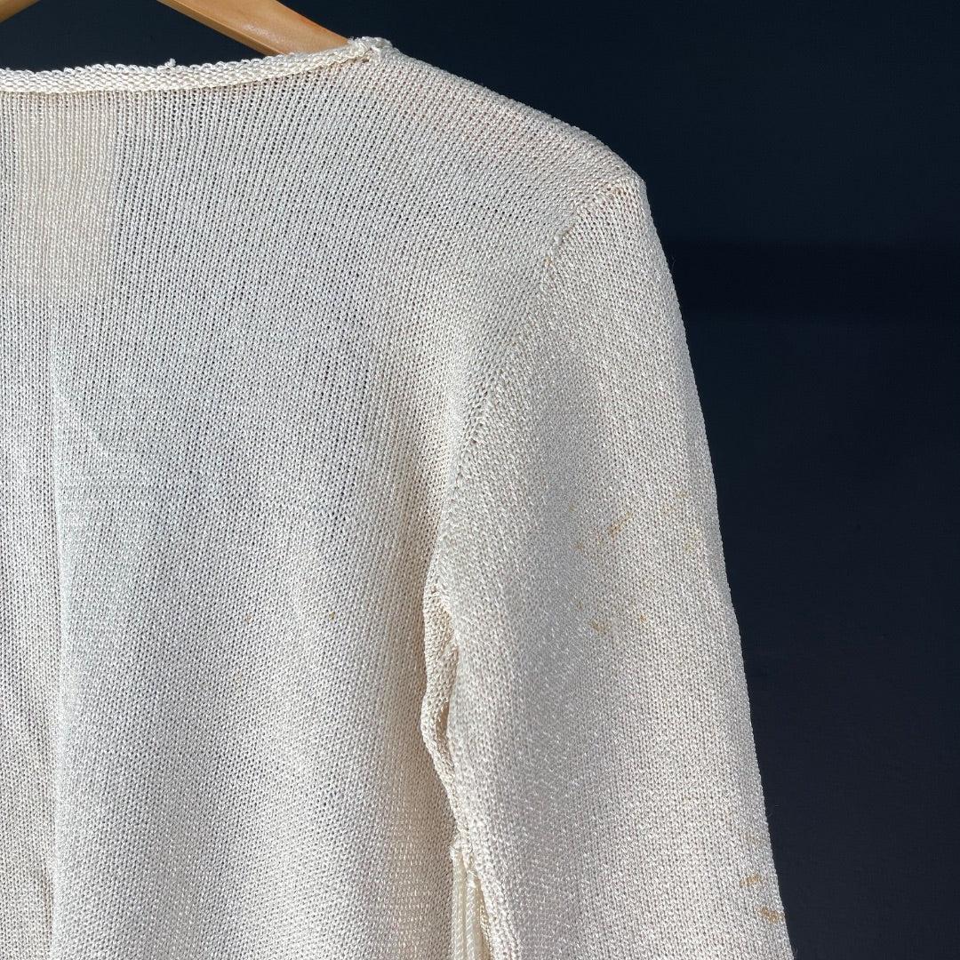MILANA Sweater Abierto Beige Talle 1