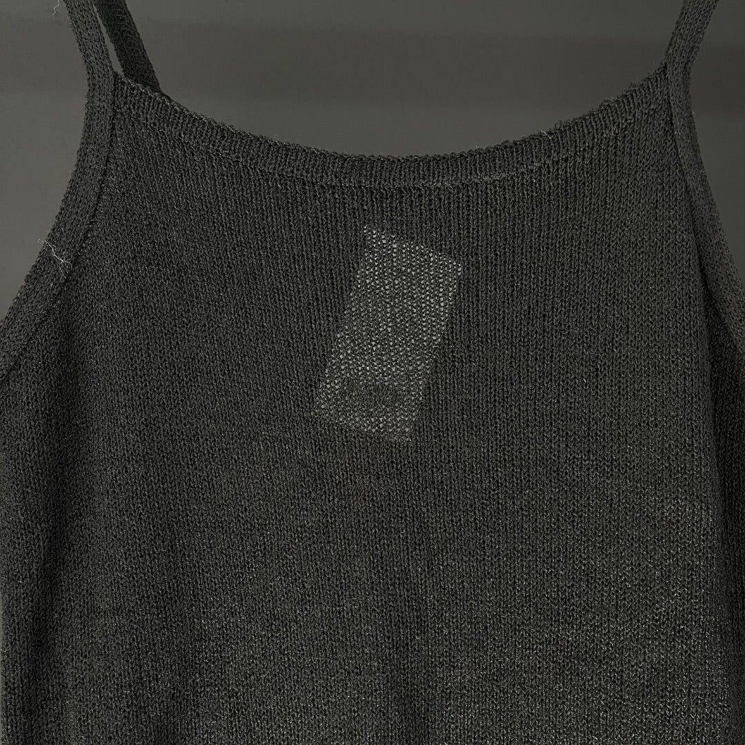 SIN MARCA Vestido Sin Manga Negro Talle S