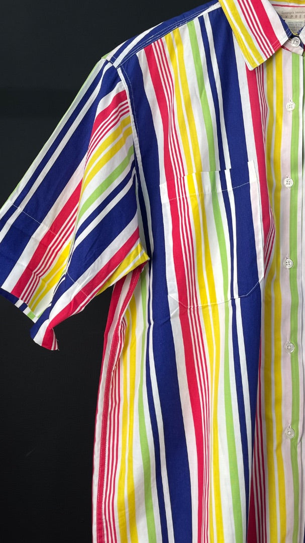 EXPRESS  Camisa Manga Corta  Varios Rayado  Talle S