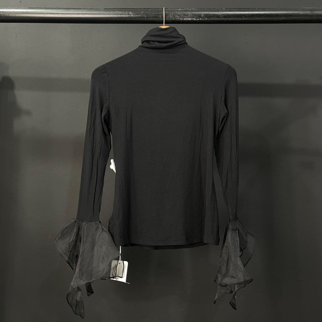YOAKER Remera Manga Larga Negro Talle S