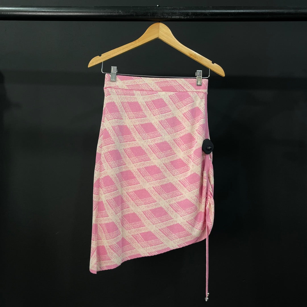 LENGBIAN Pollera Mini Rosa Talle S