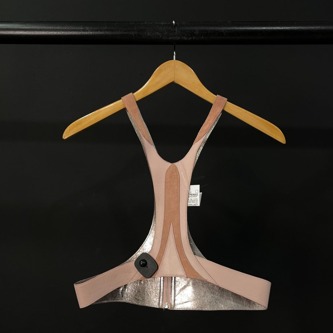SIN MARCA Chaleco Corto Rosa Talle S