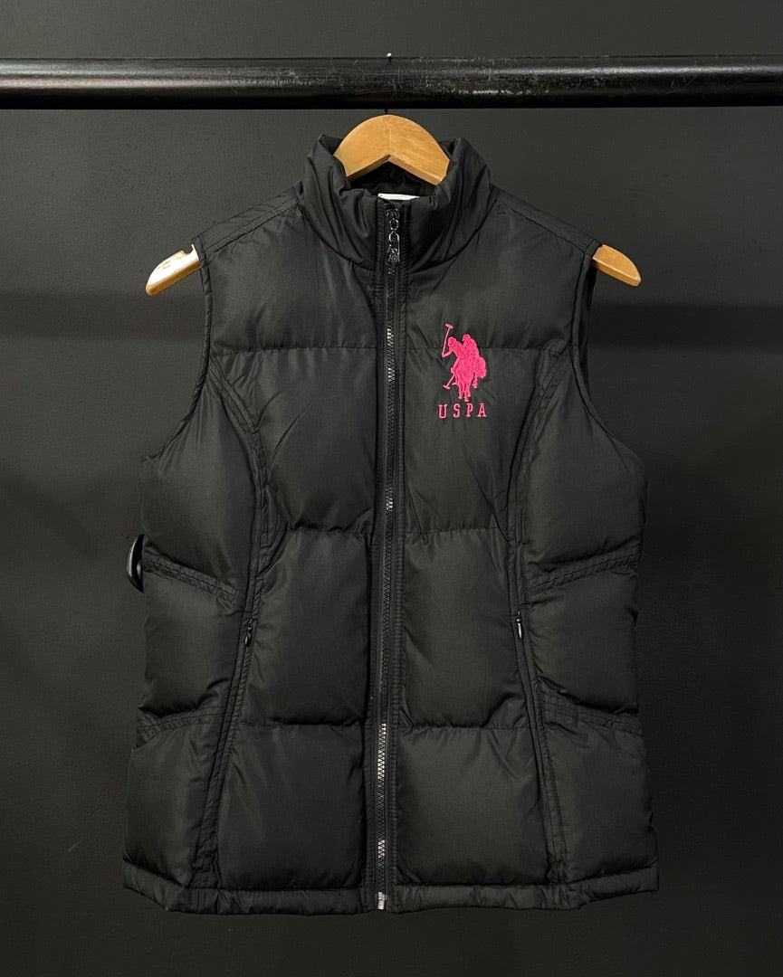 POLO ASSN Chaleco Corto Negro Talle M