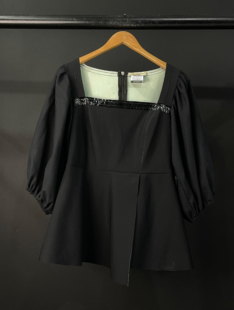 JAZMIN CHEBAR Blusa Manga Larga Negro Talle 3
