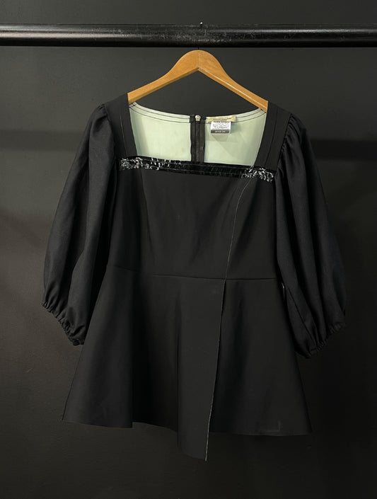 JAZMIN CHEBAR Blusa Manga Larga Negro Talle 3