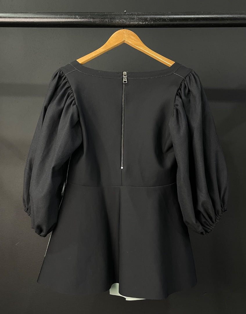 JAZMIN CHEBAR Blusa Manga Larga Negro Talle 3