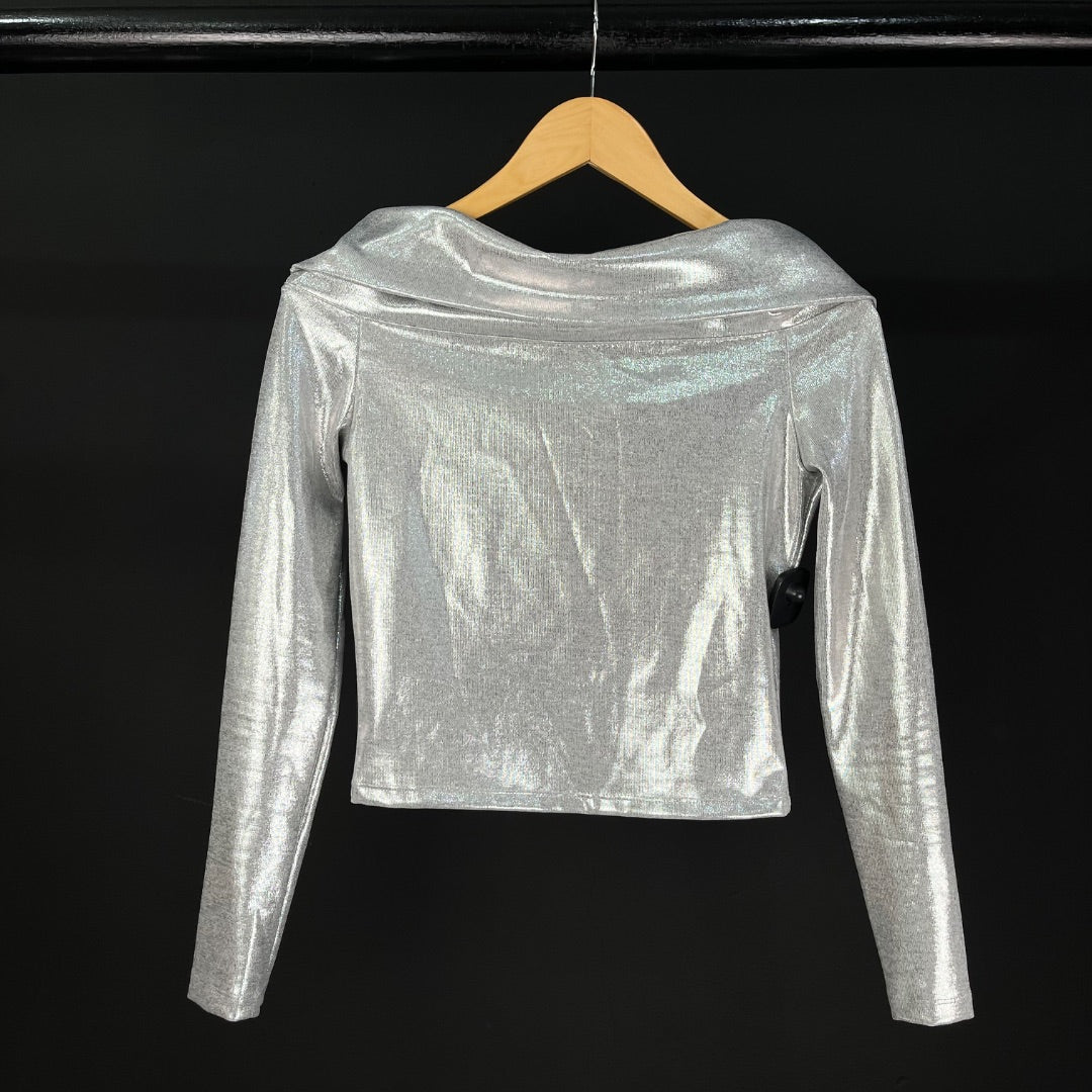SIN MARCA Remera Plateado Talle 1