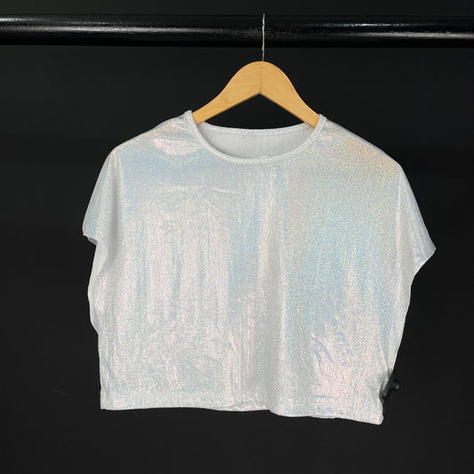 SIN MARCA Remera Plateado Talle 1