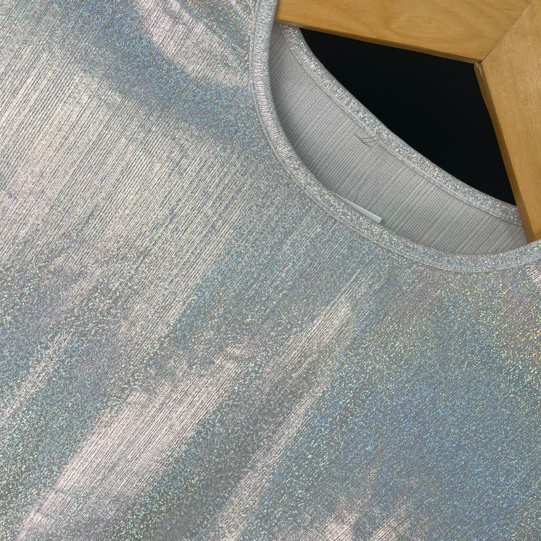 SIN MARCA Remera Plateado Talle 1