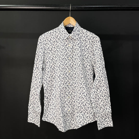 ZARA Camisa Manga Larga Varios Floral Talle M