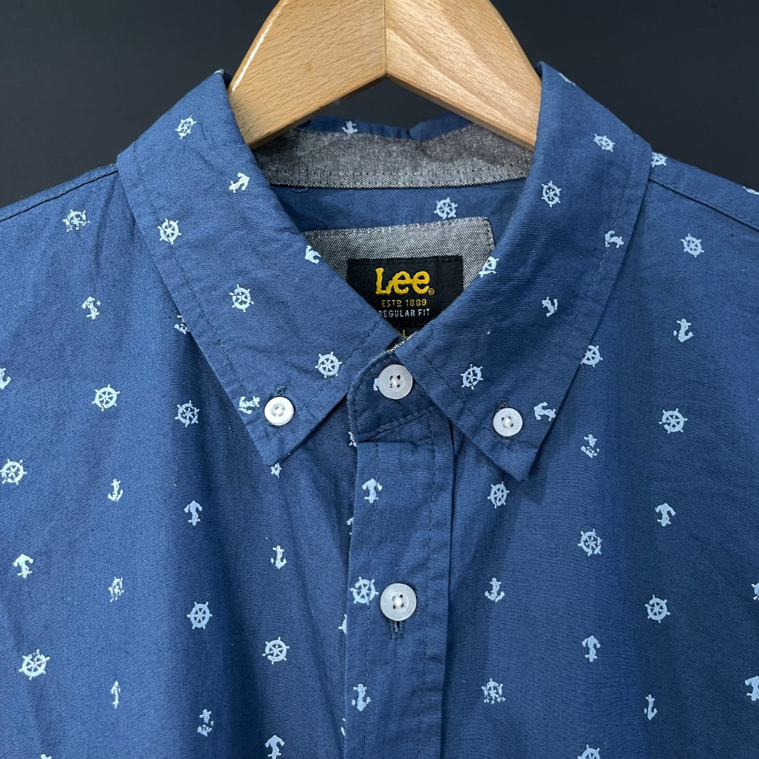 LEE Camisa Manga Corta Varios  Estampado Talle L