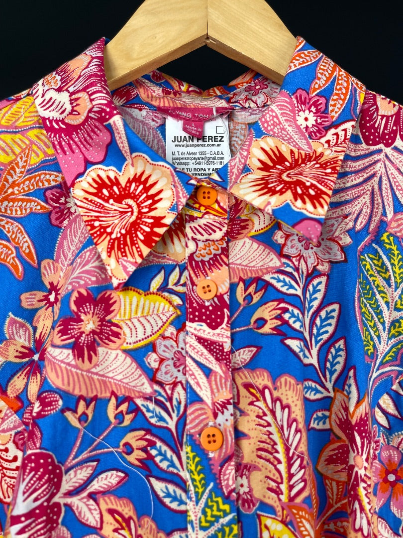 SIN MARCA  Vestido Sin Manga  Varios Floral  Talle L