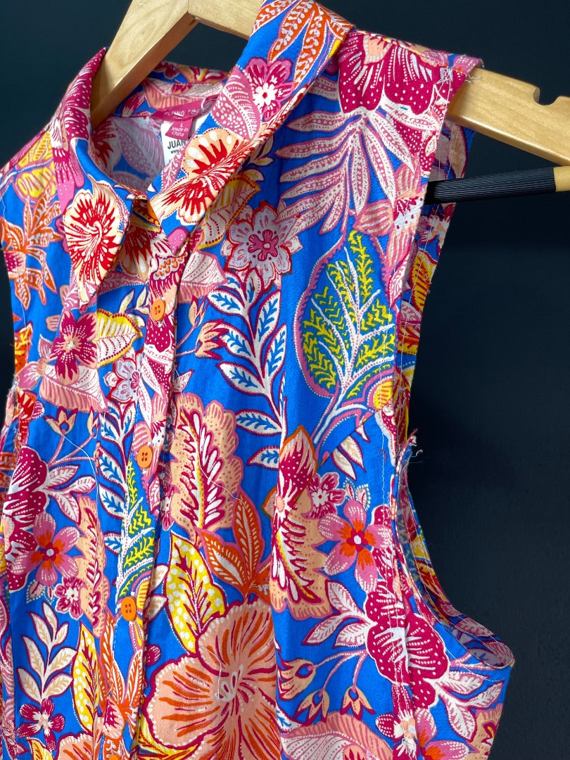 SIN MARCA  Vestido Sin Manga  Varios Floral  Talle L