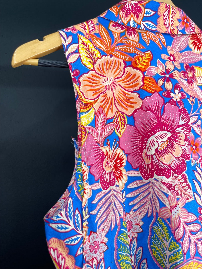 SIN MARCA  Vestido Sin Manga  Varios Floral  Talle L