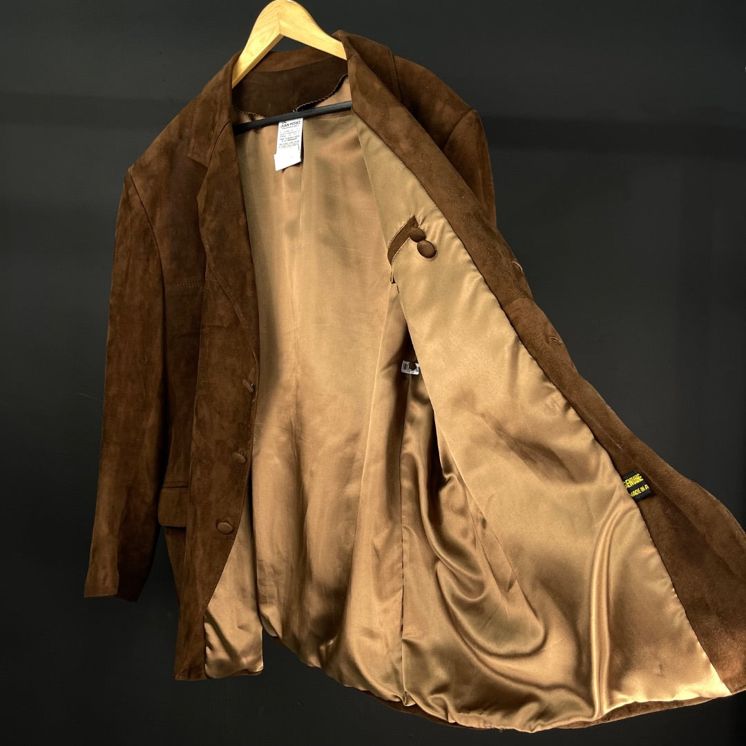 SIN MARCA Saco Marron Talle XL