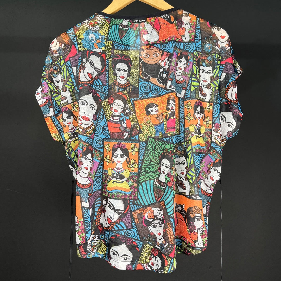 SIN MARCA Blusa Varios  Estampado Talle 2
