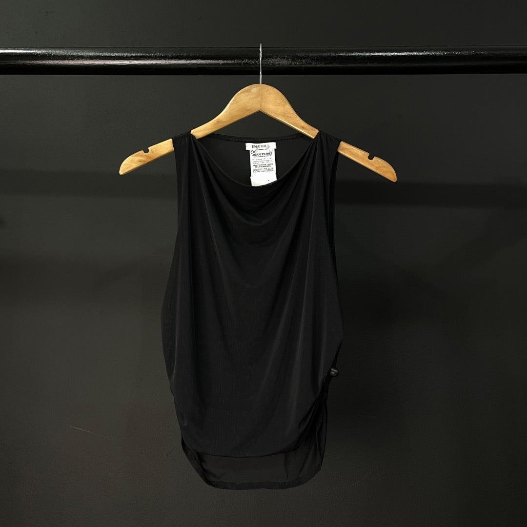 EMA HILL Top Sin Mangas Negro Talle 3