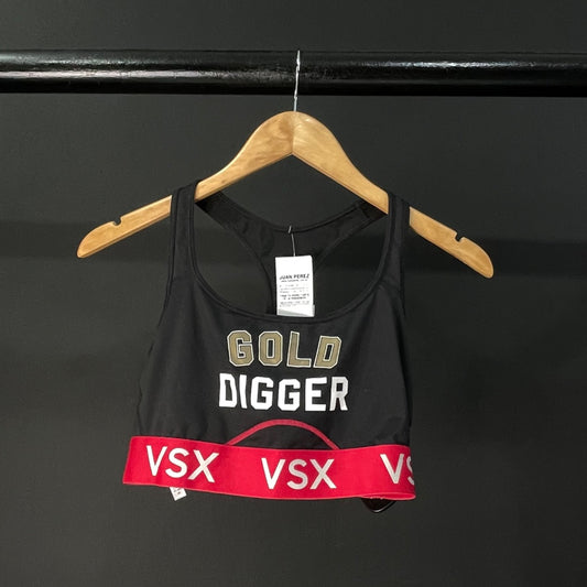 VICTORIA SECRET  Top Deportivo  Fucsia y Negro  Talle L