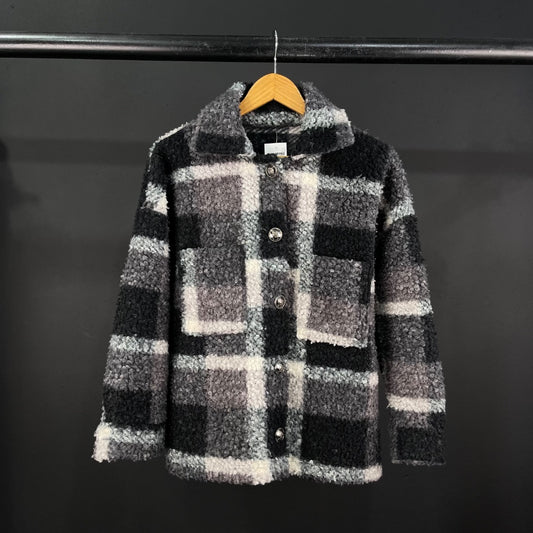 HOLLER  Camisaco  Varios Cuadros Gris  Talle 2