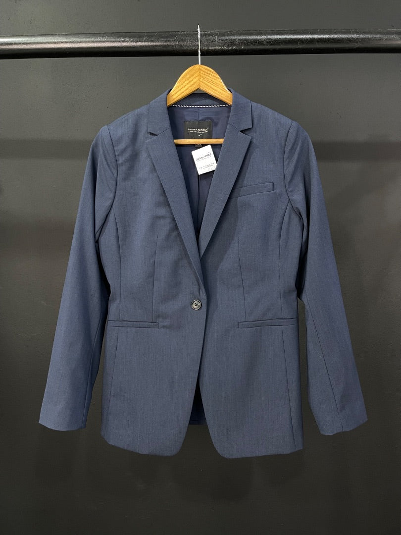 BANANA REPUBLIC Conjunto X2 Pantalon Y Saco Azul Talle 8