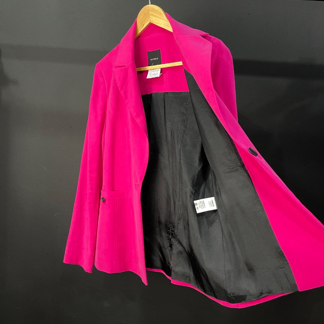 AYRES Saco Fucsia Talle 40