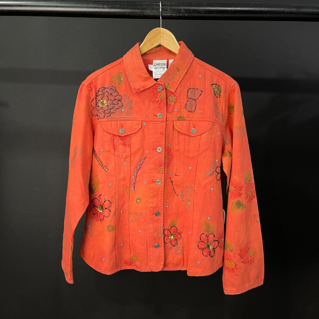 CHICO'S  Campera  Naranja  Talle M