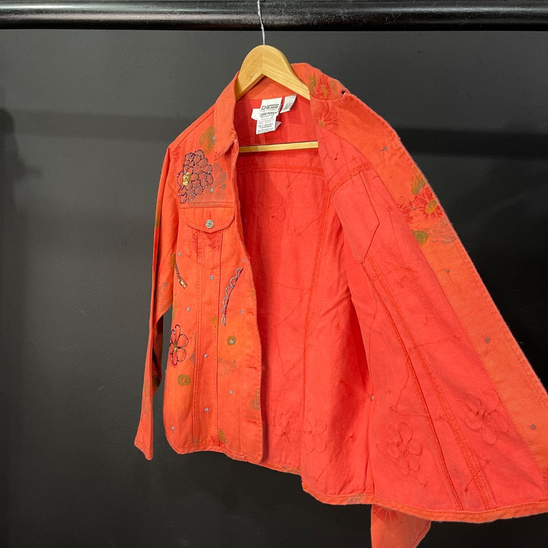 CHICO'S  Campera  Naranja  Talle M