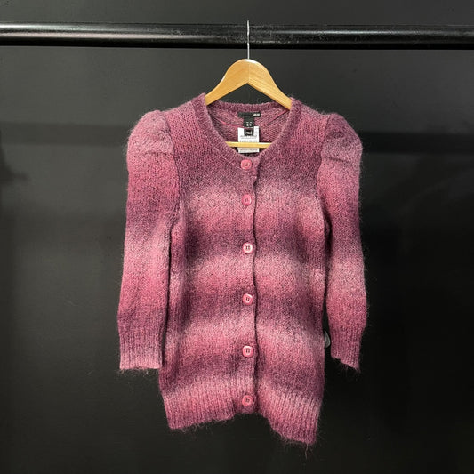 H&M Sweater Abierto Violeta Talle XS