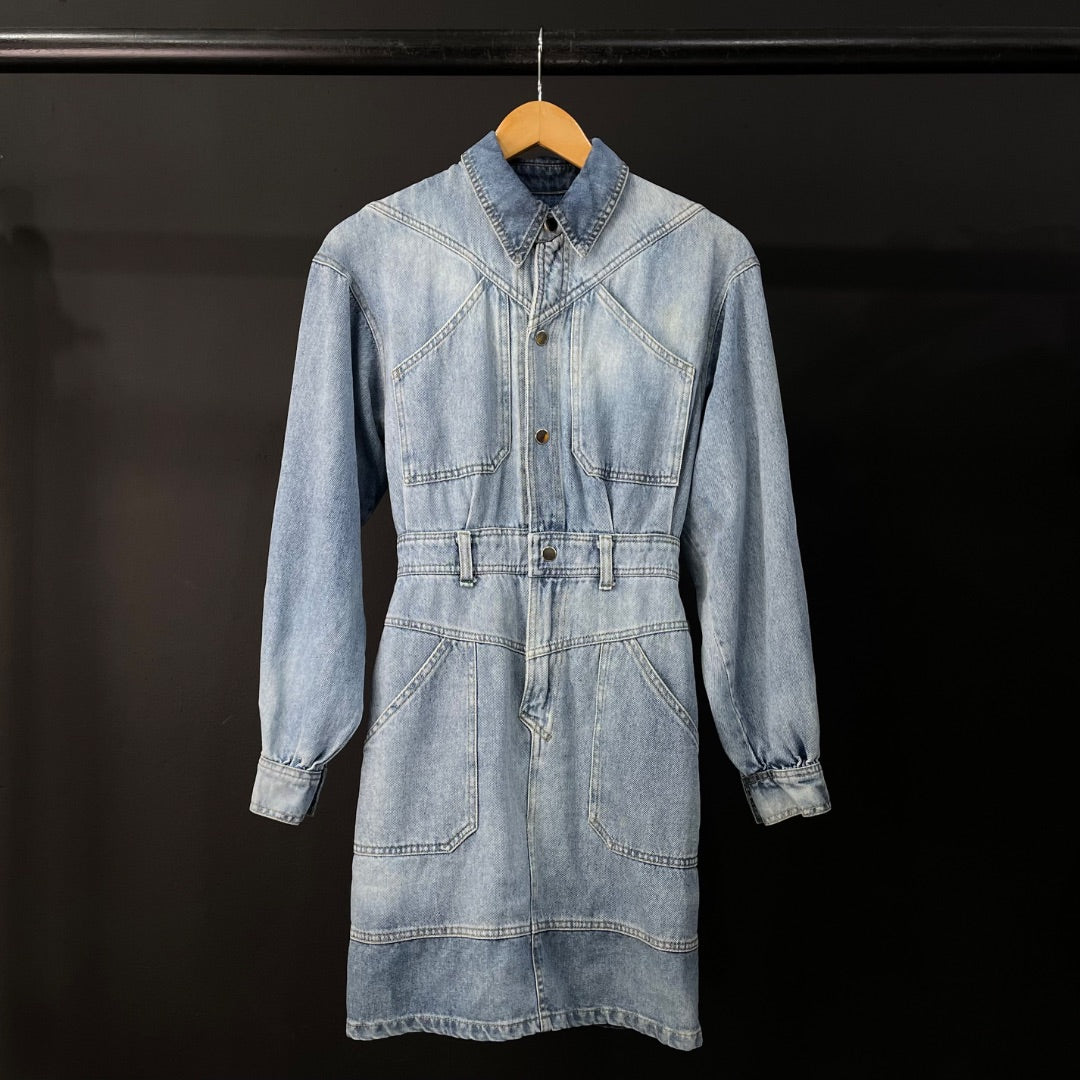 HEIDI CLAIR Vestido Celeste Talle S