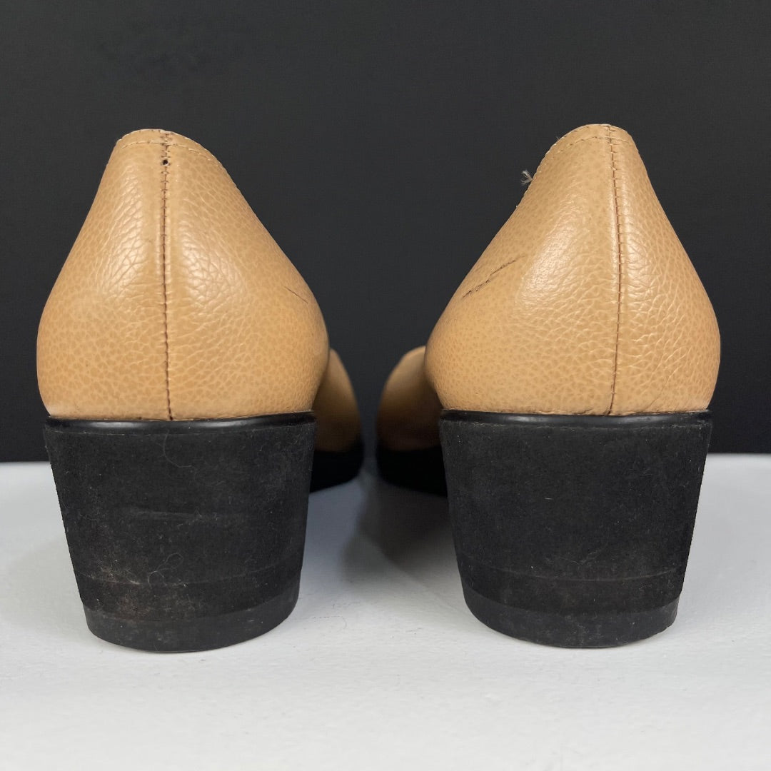 FERRAGAMO Zapatos Beige Talle 38,5