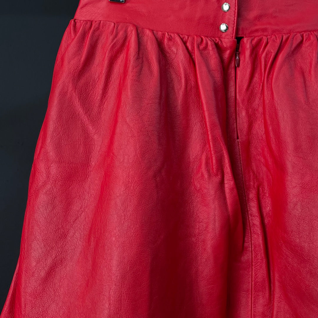 JOANNA BRAUN Pollera Mini Rojo Talle M