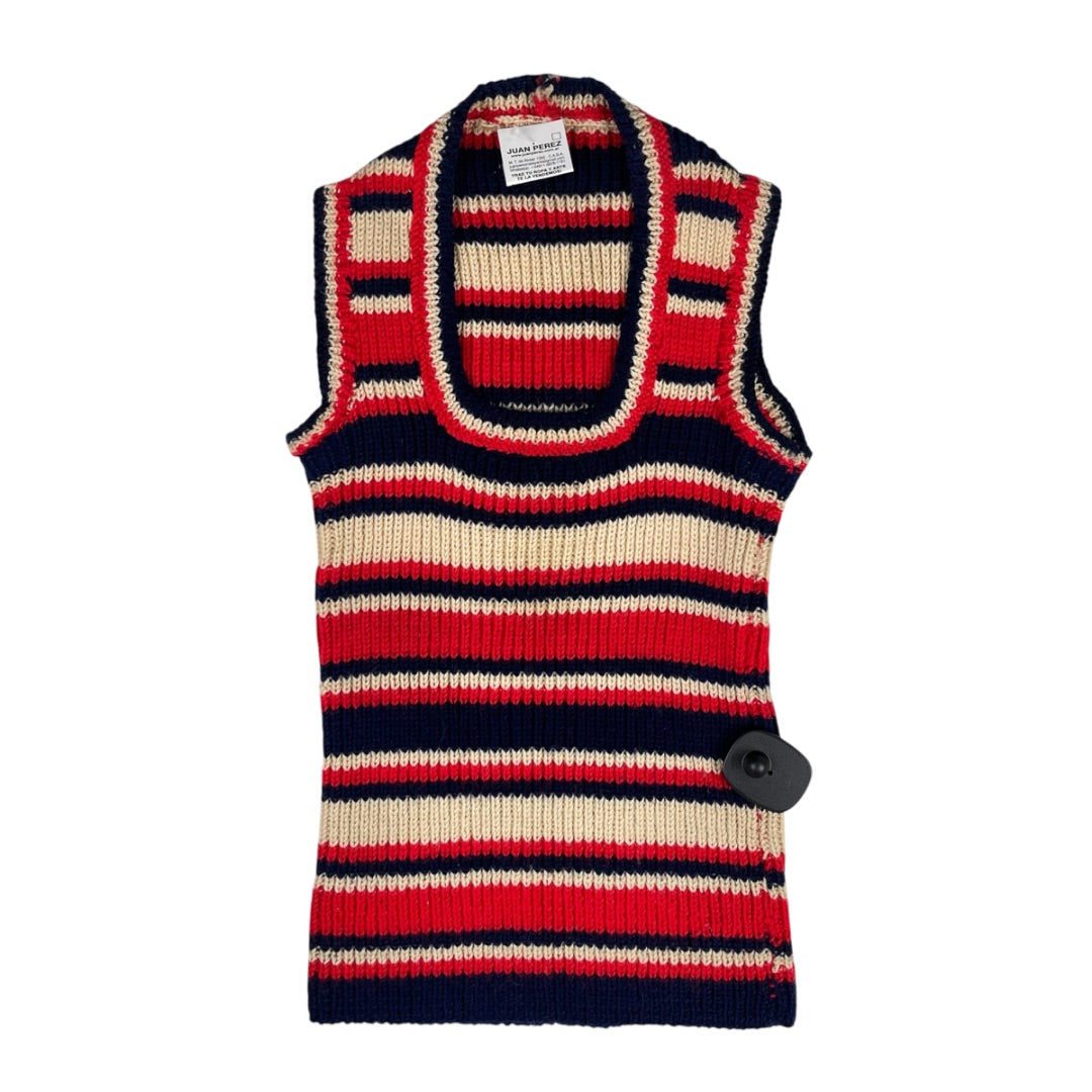 SIN MARCA Chaleco Corto Varios Rayado Talle S